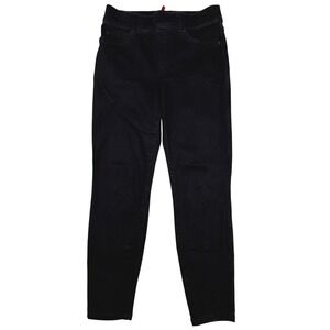 Spanx Ankle Skinny Jeans Black Pull On Denim Leggings Womens Medium Petite‎ M 29
